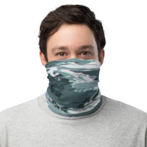 Hawaiian Camo Urban Glitch (Blue) – Neck Gaiter