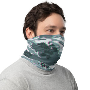 Hawaiian Camo Urban Glitch (Blue) – Neck Gaiter