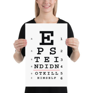 Epstein Snellen Chart – Poster